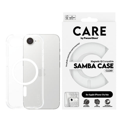 CARE Case Fashionable Samba w. MagSafe. clear iPhone 16e