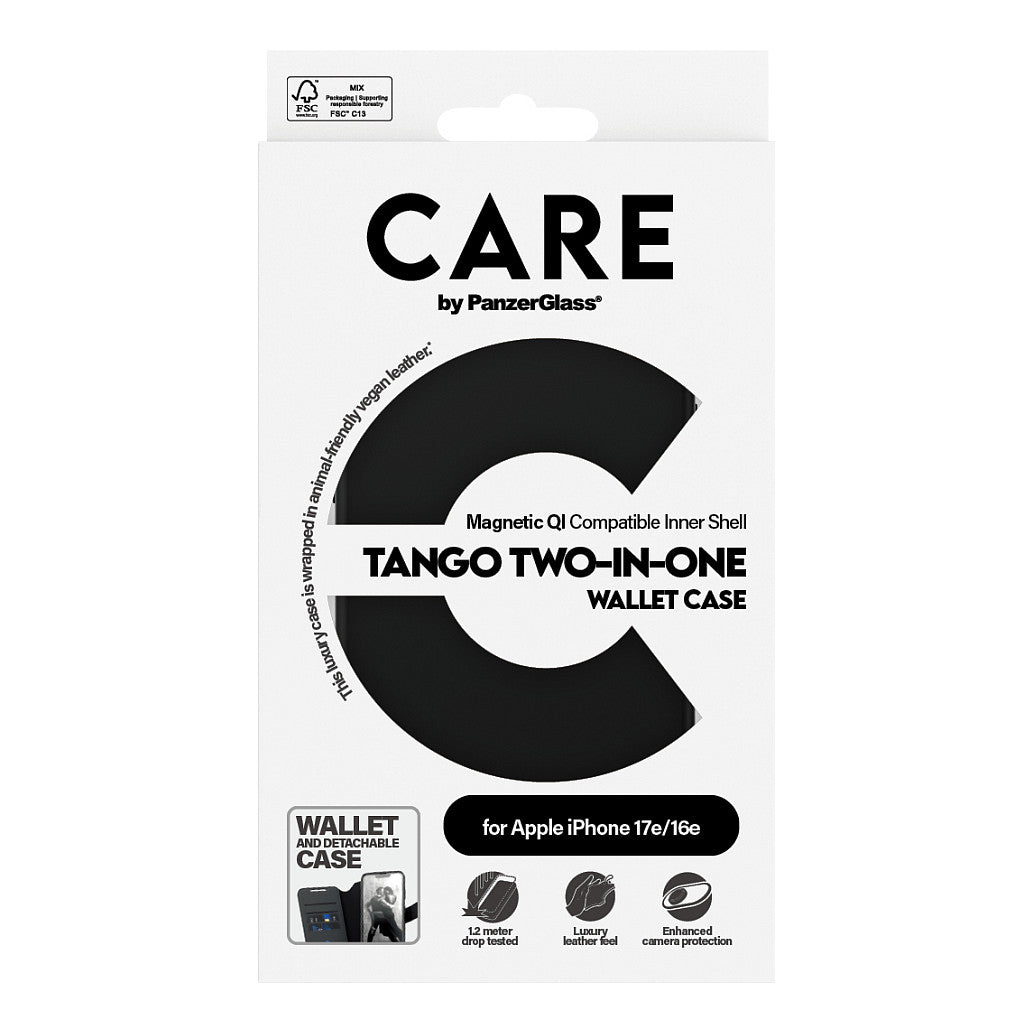 CARE Case Feature Tango 2-in-1 Wallet iPhone 16e