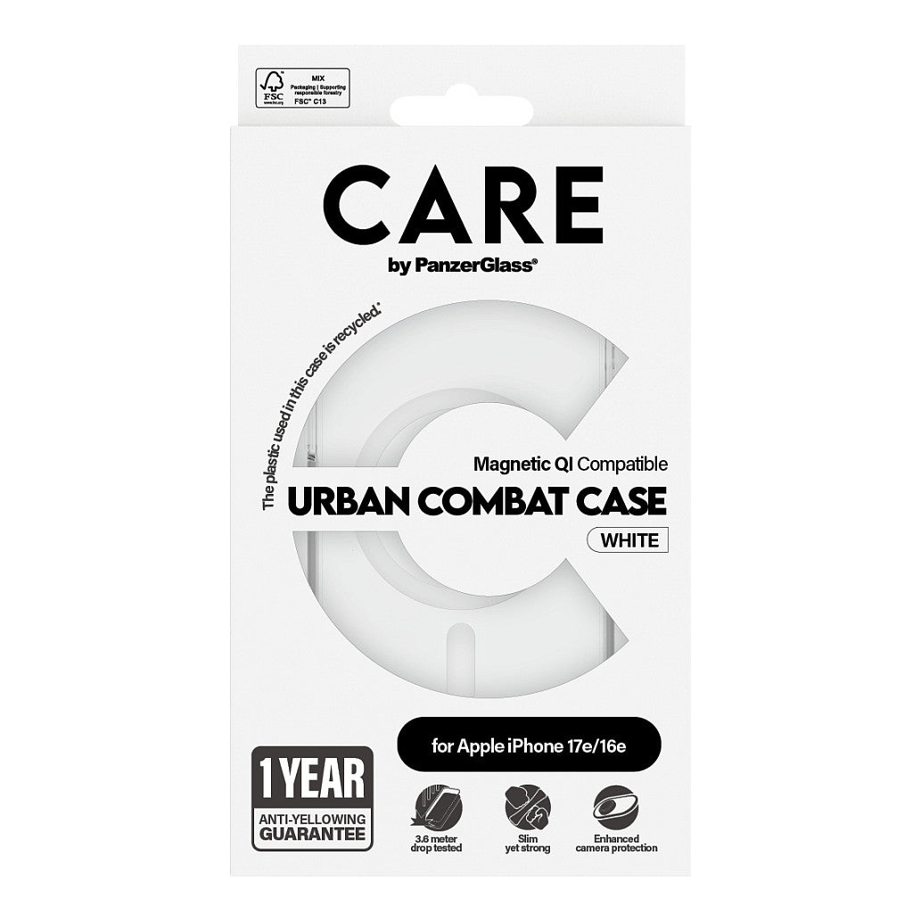 CARE Case Flagship Urban Combat MagSafe. clear iPhone 16e