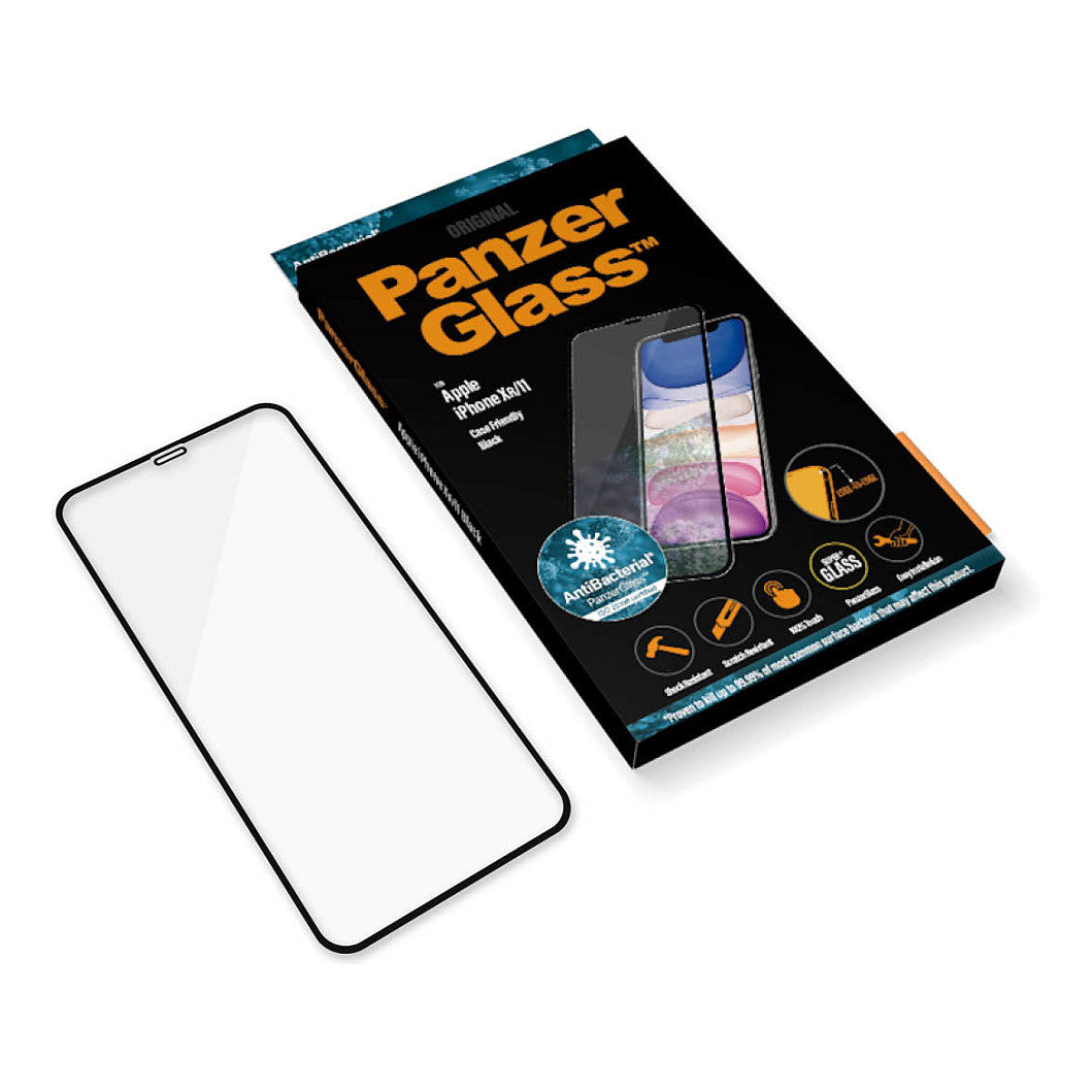 PanzerGlass iPhone 11. XR . CF. E2E. Antibakt. Black