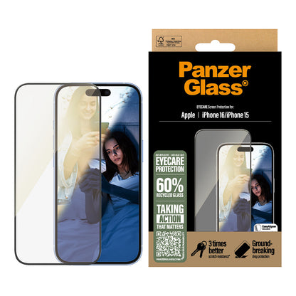 PanzerGlass EyeCare iPhone 16/15 UWF