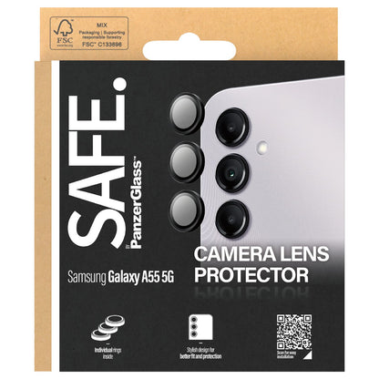 SAFE. by PG Camera Protector Samsung A55 5G. Black