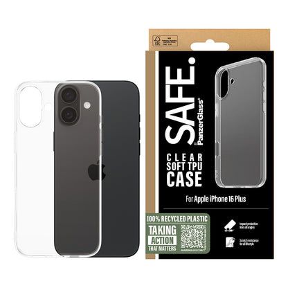 SAFE TPU Case Clear iPhone 16 Plus