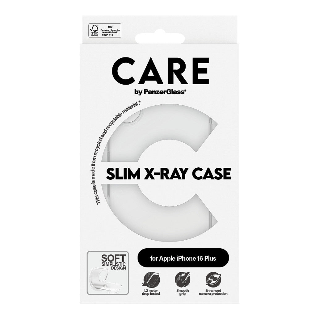 CARE Case Fashion X-Ray Soft Basic iPhone 16 Plus