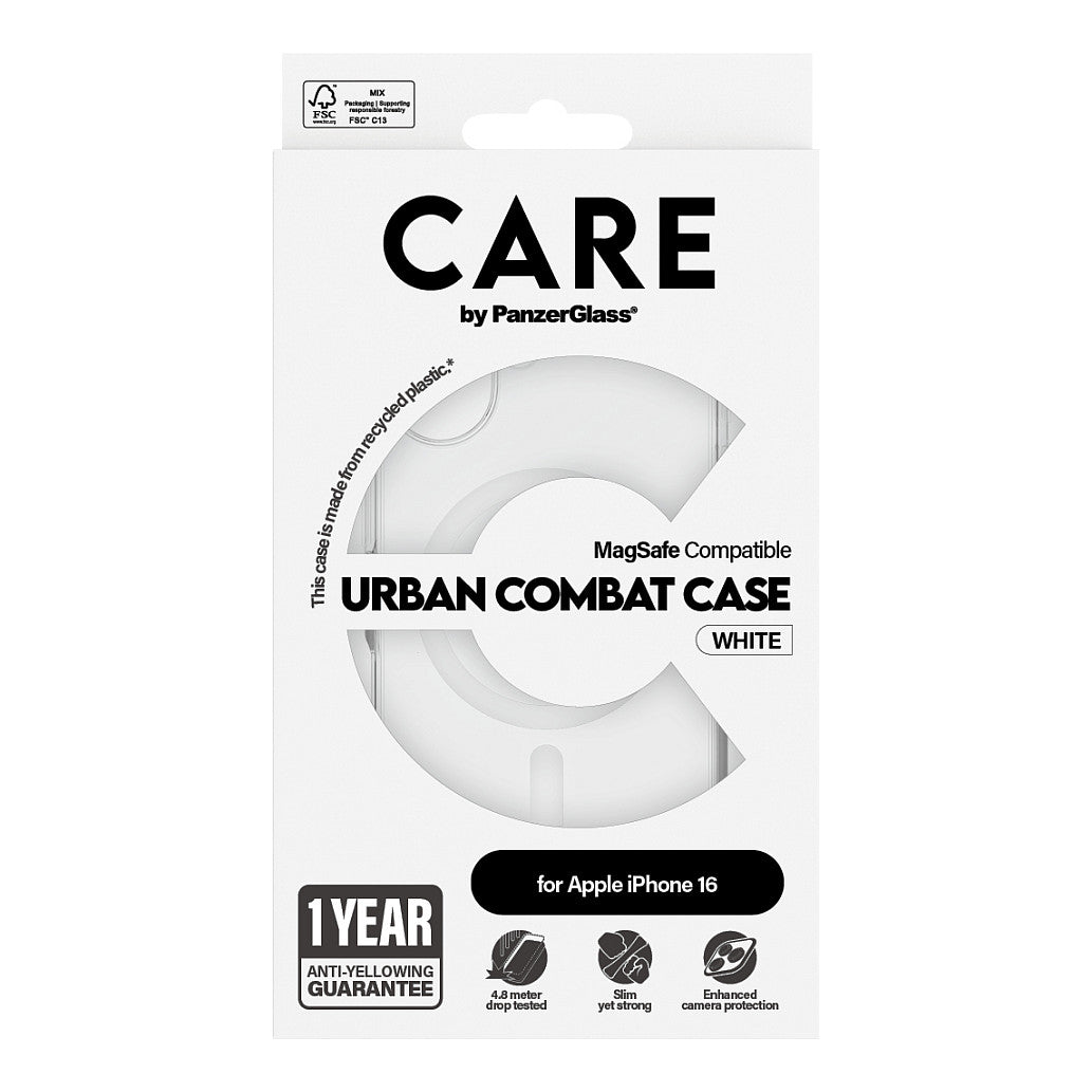 CARE Case Flagship White MagSAFE iPhone 16