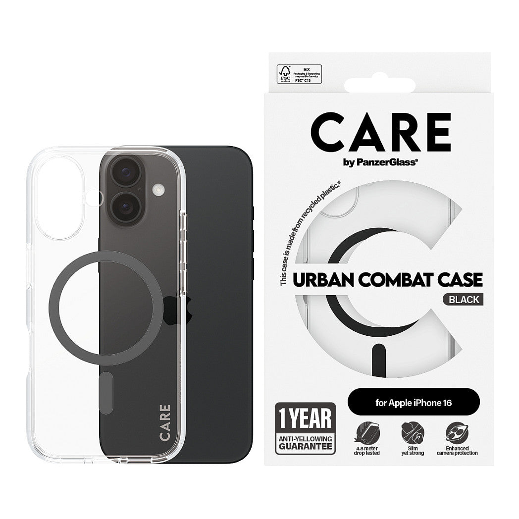 CARE Case Flagship Black MagSAFE iPhone 16