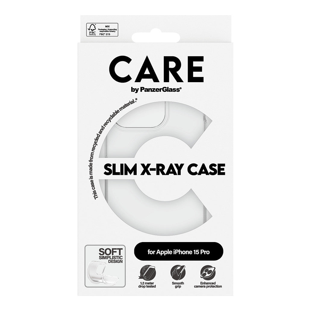 CARE Case Fashion X-Ray Soft Clear iPhone 15 Pro