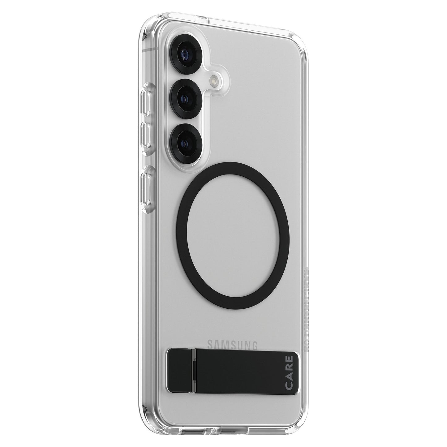 CARE Feature Case Clear Kickstand & QI Compatible Galaxy S25