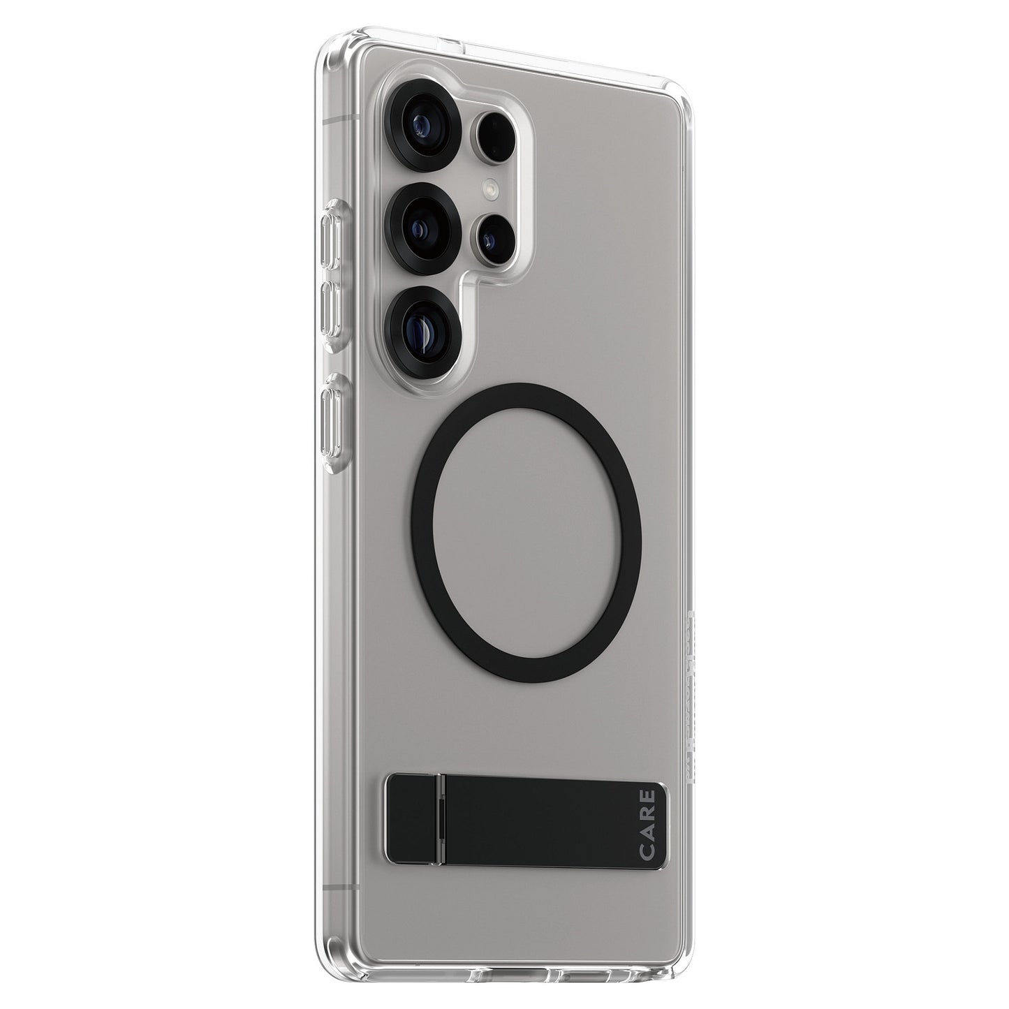 CARE Feature Case Clear w. Kickstand & QI Galaxy S25 Ultra