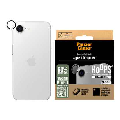 PanzerGlass Hoops Camera Protector. clear iPhone 16e