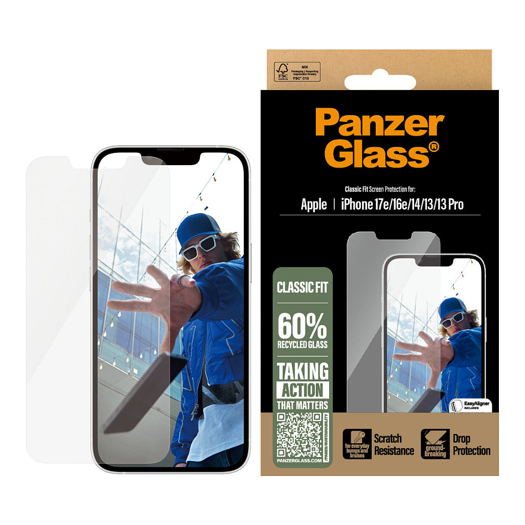 PanzerGlass Screen Protector Classic Fit iPhone 16e