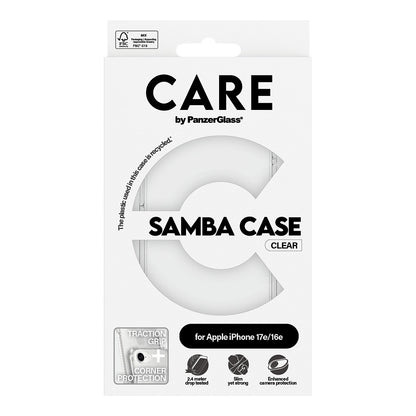CARE Case Fashionable Samba. Transparent iPhone 16e