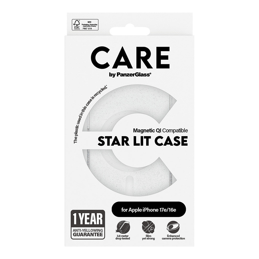 CARE Case Flagship Combat w. MagSafe. Star Lit iPhone 16e