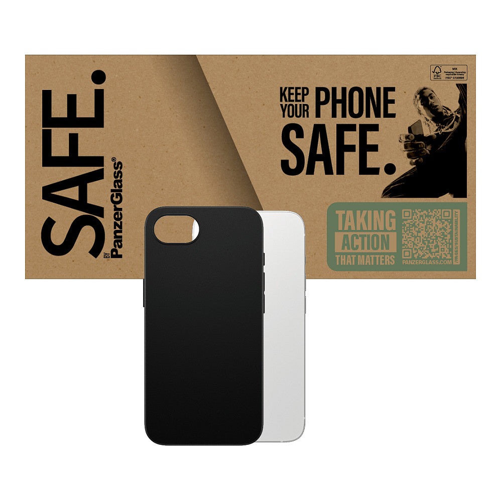SAFE TPU Case. iPhone 16e black *BULK