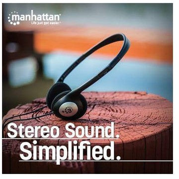 MANHATTAN Kopfhörer Stereo 3.5mm schwarz retail