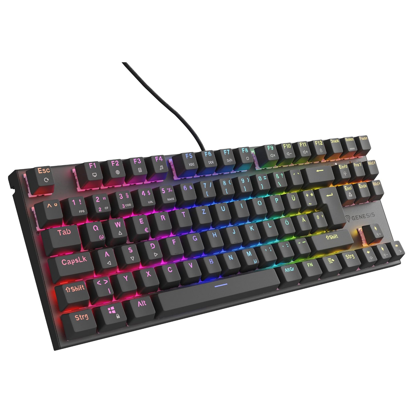 Genesis Gaming Tastatur THOR 303 TKL silent kabelgeb. (DE)