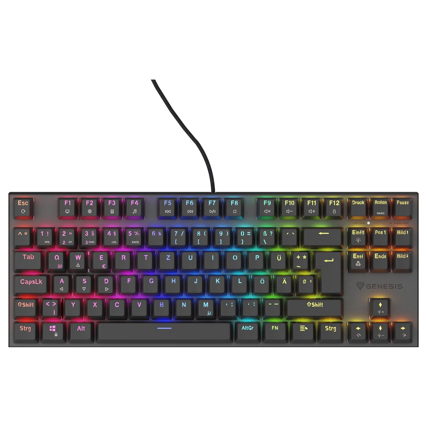 Genesis Gaming Tastatur THOR 303 TKL silent kabelgeb. (DE)