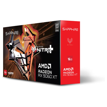 RX 9060 XT 16GB Sapphire Radeon Nitro+ GAMING OC GDDR6 3 Fan