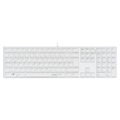 Speedlink Tastatur RIVA Slim Metal Scissor. weiss retail