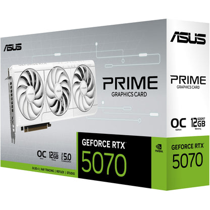 RTX 5070 12GB ASUS Prime OC GDDR7 3 Fan white
