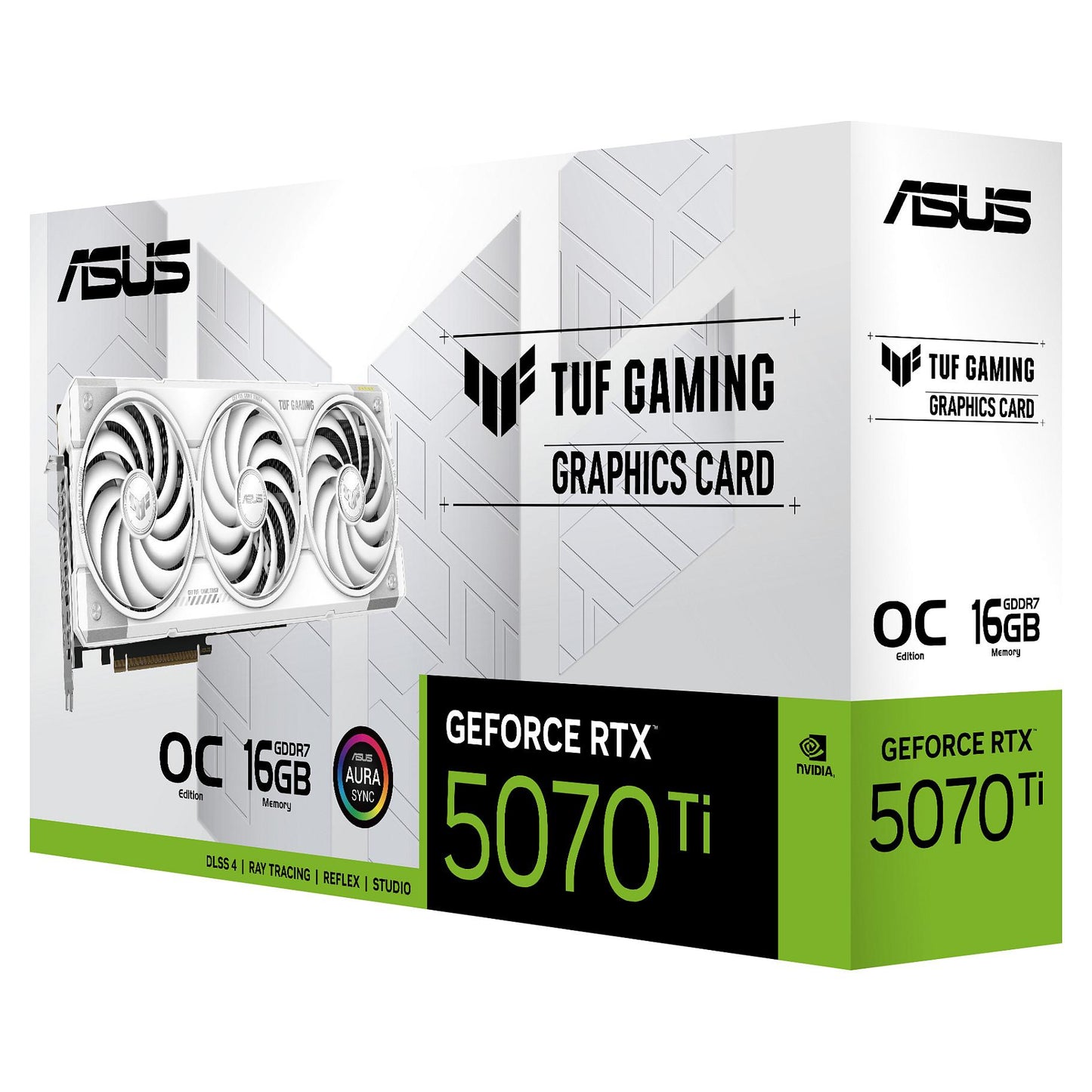 RTX 5070 TI 16GB ASUS TUF Gaming OC GDDR7 3 Fan white