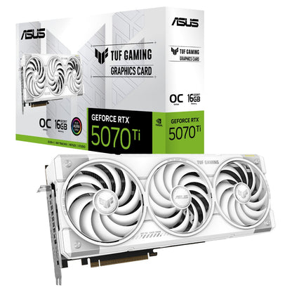 RTX 5070 TI 16GB ASUS TUF Gaming OC GDDR7 3 Fan white