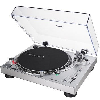 Audio-Technica AT-LP120X Direktangetriebener Plattenspieler. silber