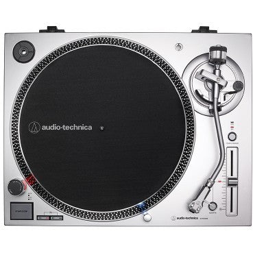 Audio-Technica AT-LP120X Direktangetriebener Plattenspieler. silber