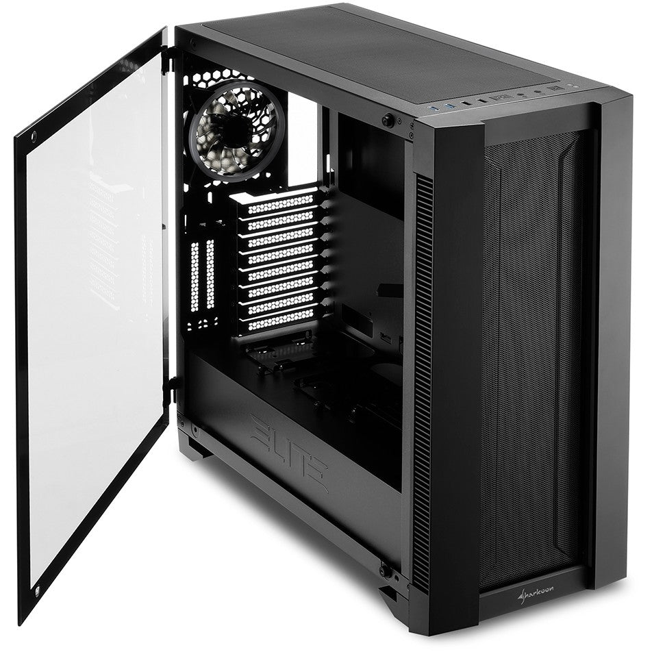 Sharkoon Elite Shark CA200M ATX/E-ATX 1xGlas Black