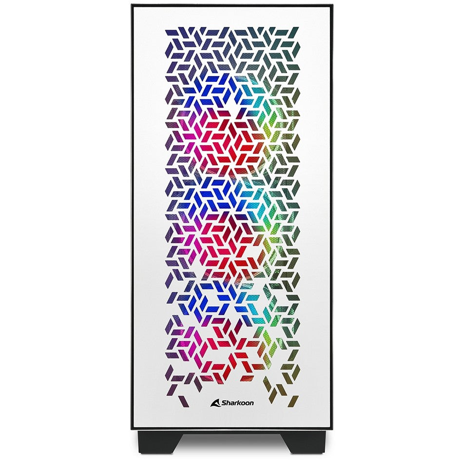 Sharkoon Elite Shark CA300H ATX 2xGlas White