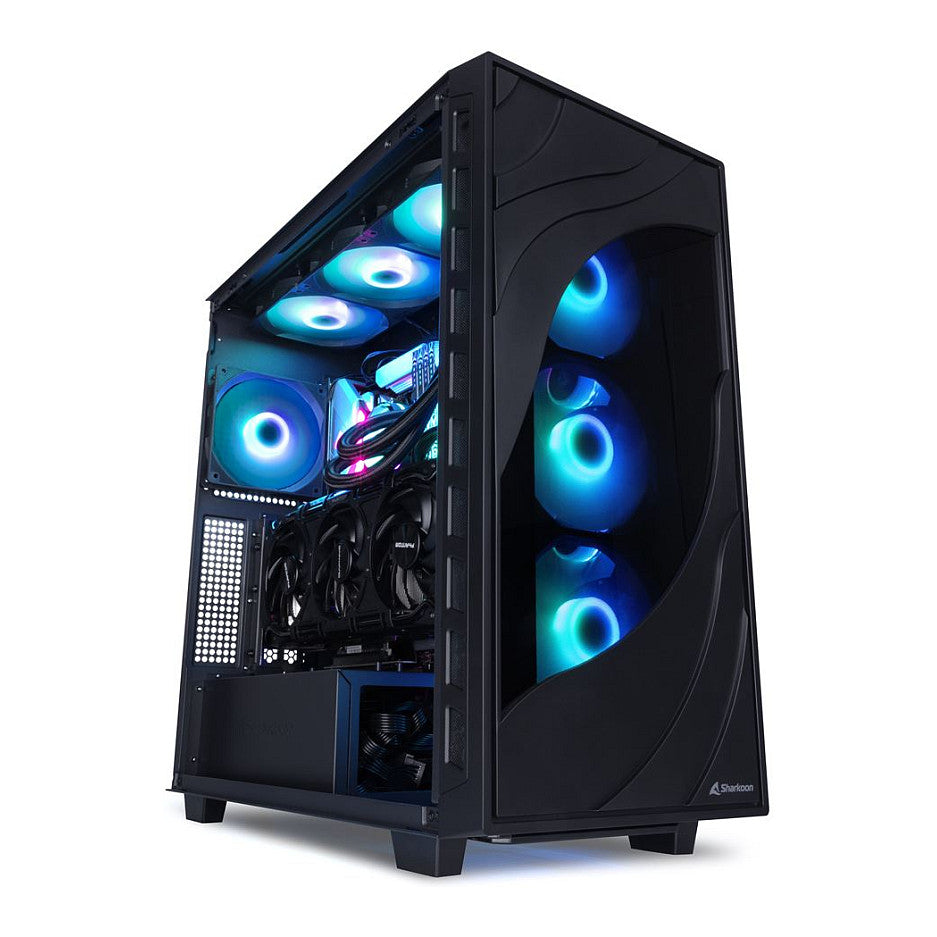 Sharkoon Rebel C80G RGB ATX 1xGlas Black