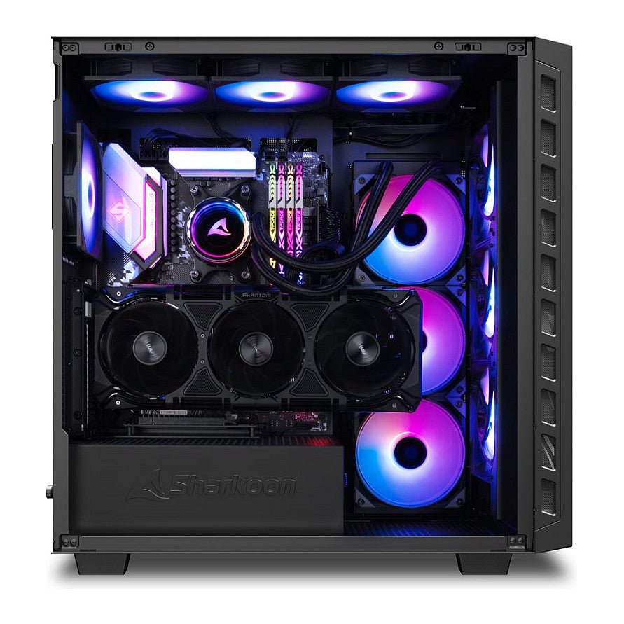 Sharkoon Rebel C80G RGB ATX 1xGlas Black