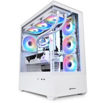 Sharkoon AK6 RGB ATX 1xGlas White