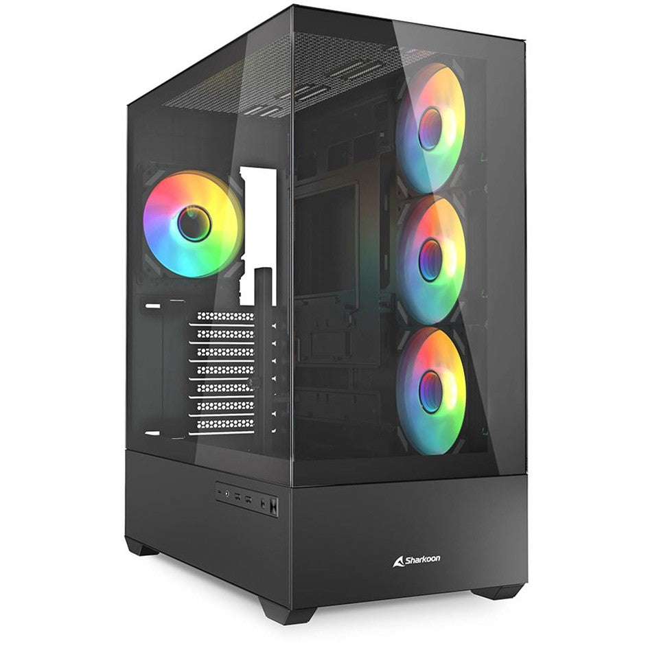 Sharkoon AK6 RGB ATX 1xGlas Black