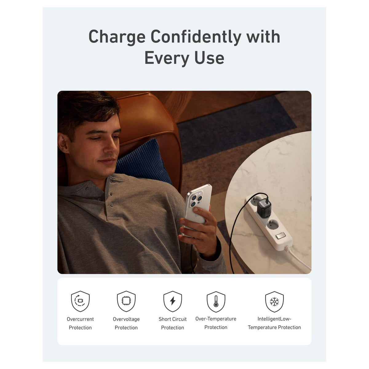 ANKER Charger 30W kompaktes GaN Schnellladegert 1x USB-C schwarz