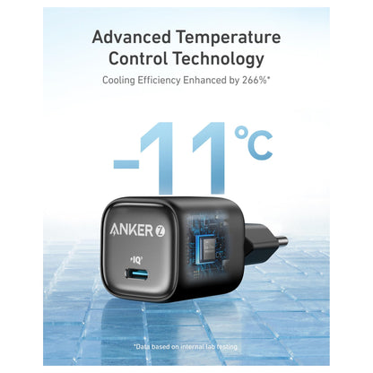 ANKER Charger 30W kompaktes GaN Schnellladegert 1x USB-C schwarz