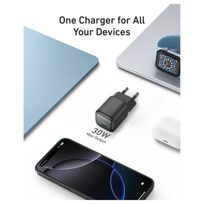ANKER Charger 30W kompaktes GaN Schnellladegert 1x USB-C schwarz
