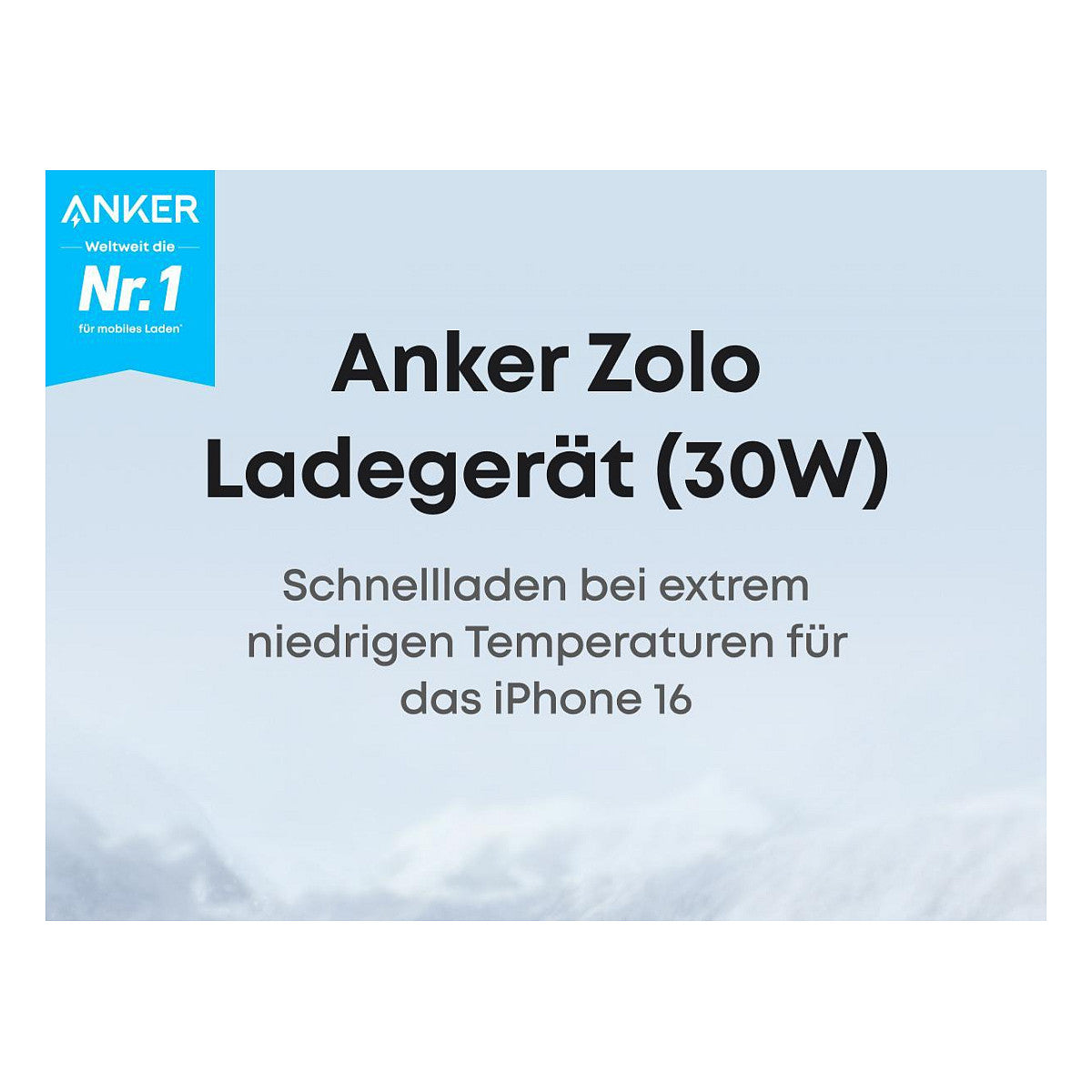 ANKER Charger 30W kompaktes GaN Schnellladegert 1x USB-C schwarz