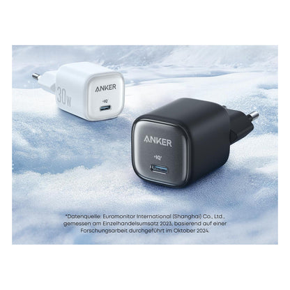 ANKER Charger 30W kompaktes GaN Schnellladegert 1x USB-C schwarz