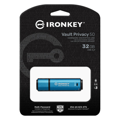 STICK 32GB Kingston IronKey Vault Privacy 50 retail