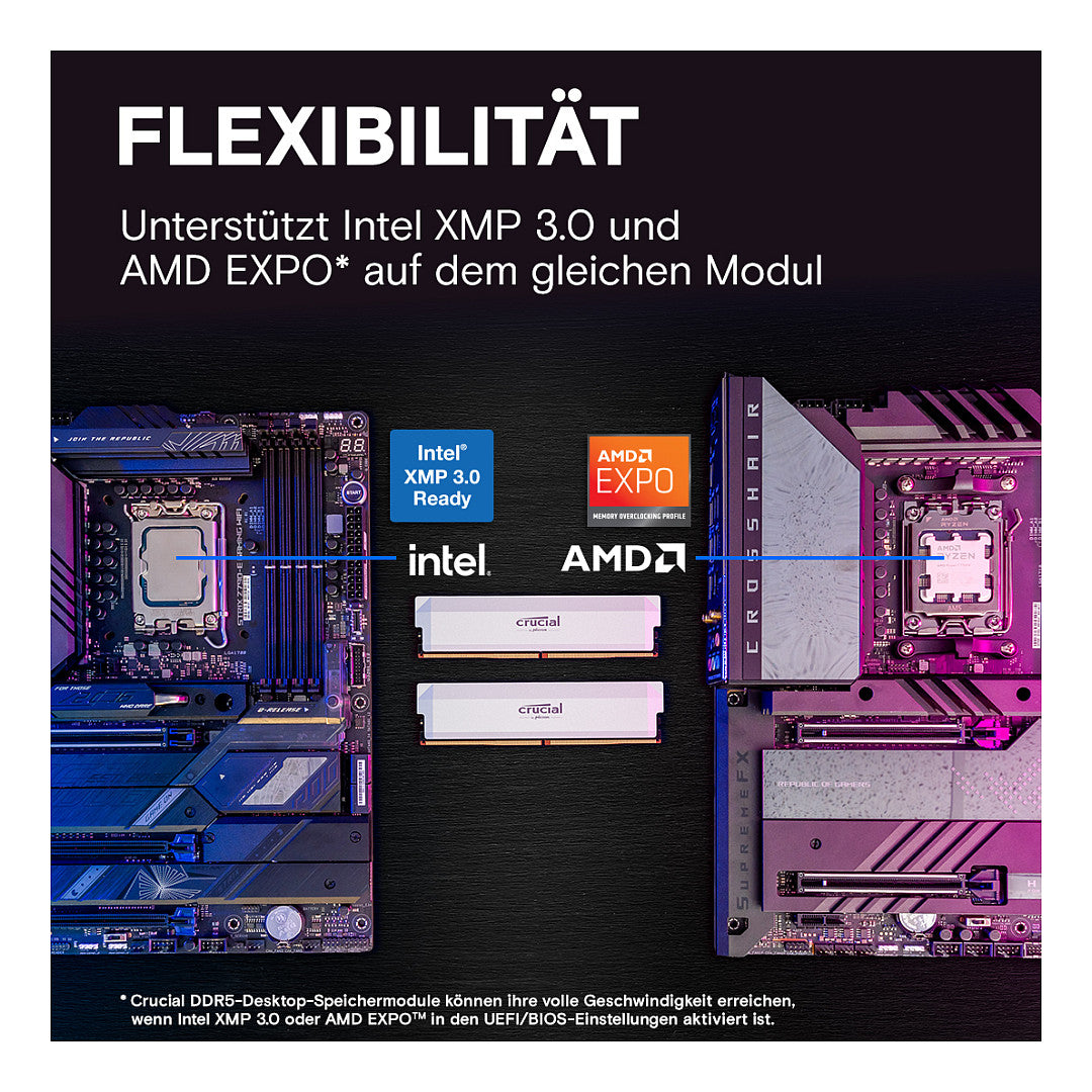 Crucial 32GB PC 6000 KIT (2x16GB) Pro Overclocking