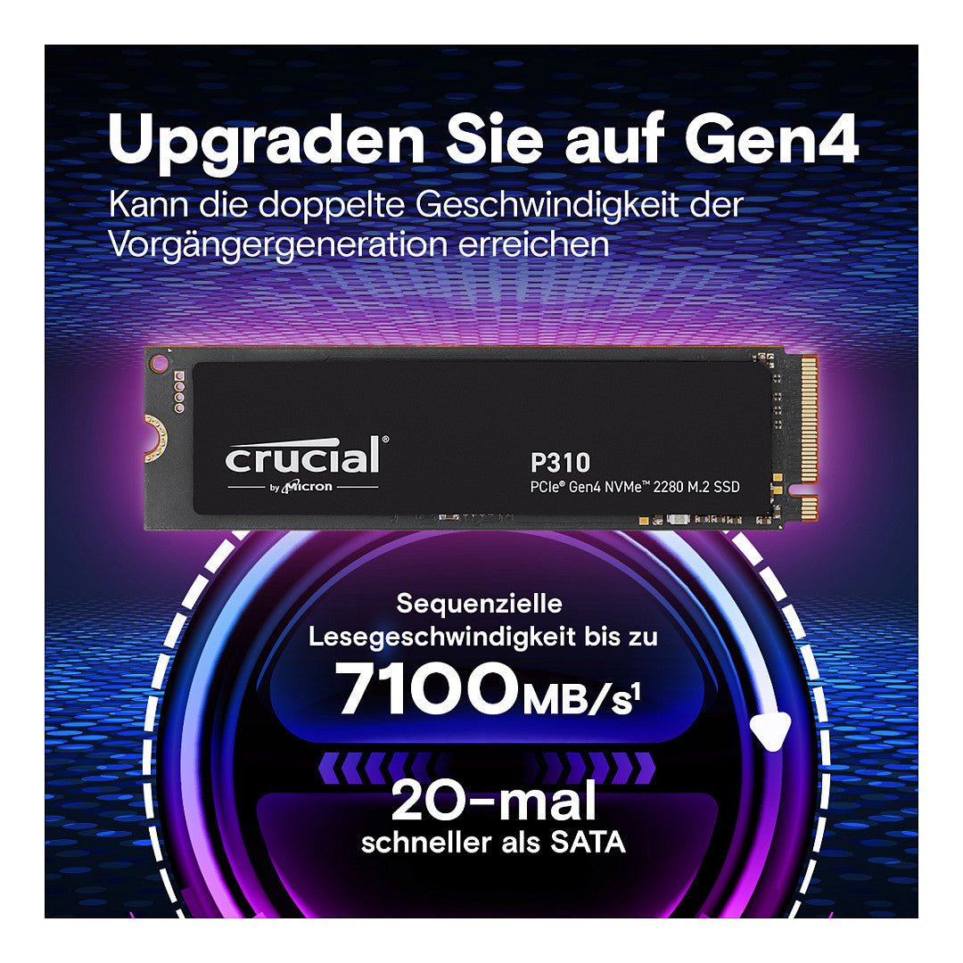 Crucial P310 Gen4 2280 4TB NVMe PCIe M.2 SSD
