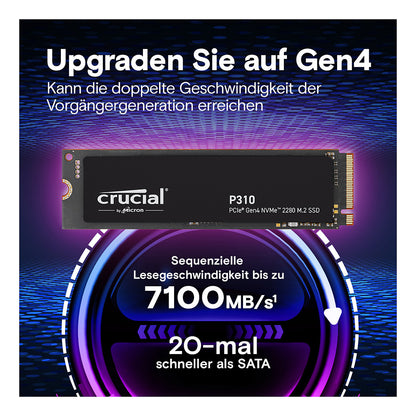 Crucial P310 Gen4 2280 4TB NVMe PCIe M.2 SSD