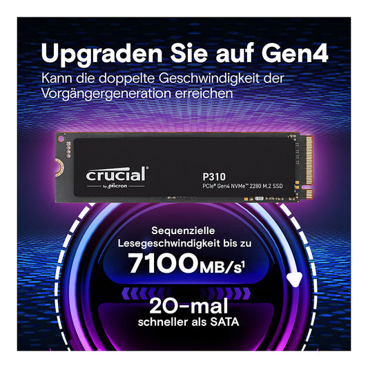 Crucial P310 Gen4 2280 4TB NVMe PCIe M.2 SSD