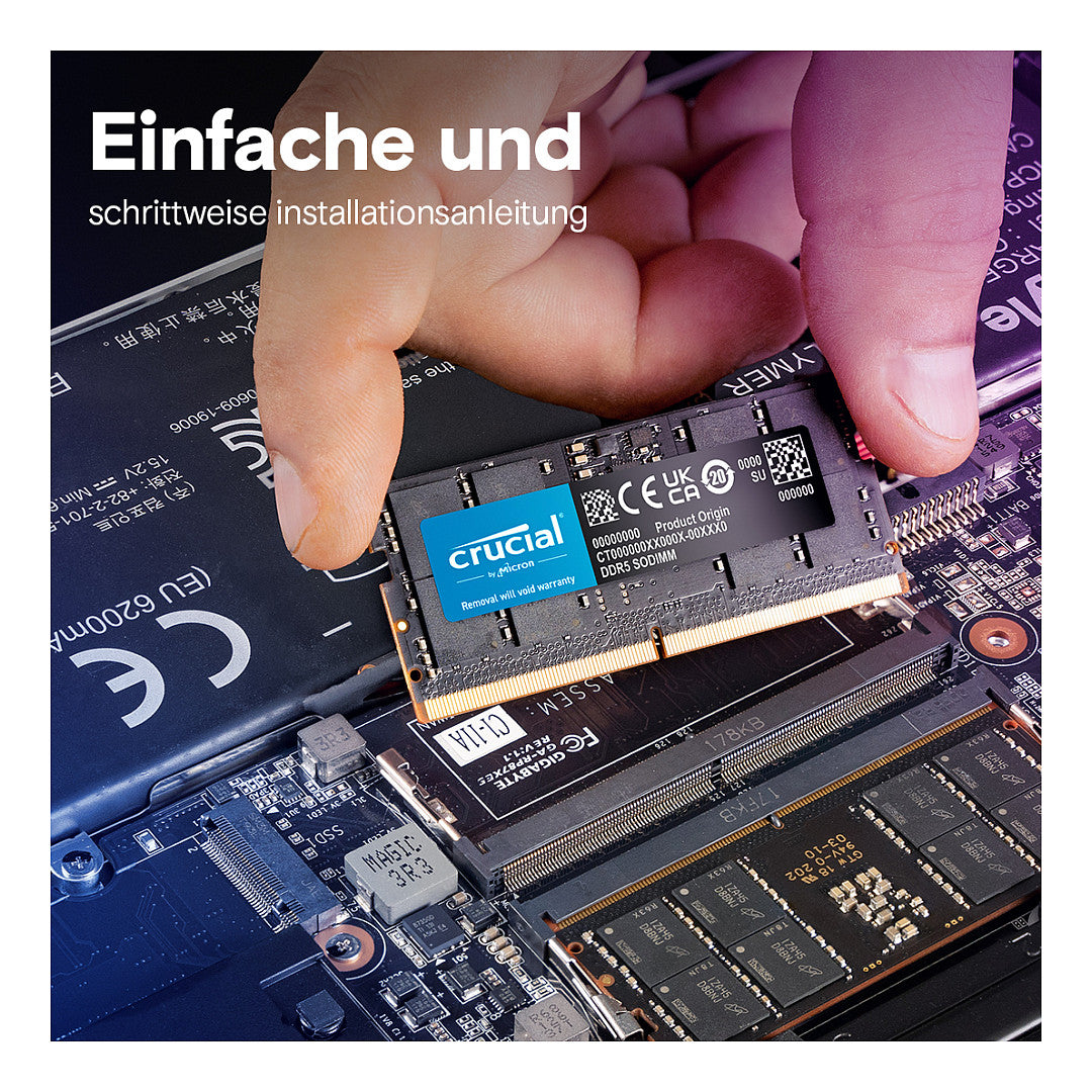 Crucial DDR5-5600 64GB SODIMM CL46 (16Gbit)