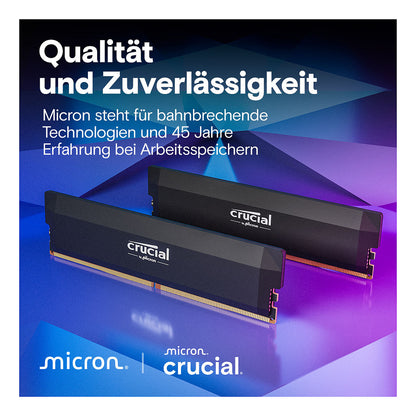 Crucial Pro 6000 Kit 64GB 2x32GB UDIMM CL40 B Overclocking
