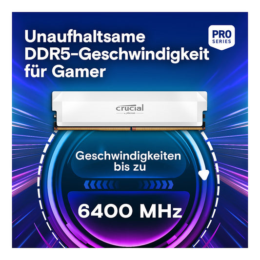 Crucial Pro 6000 Kit 64GB 2x32GB UDIMM CL40 W Overclocking