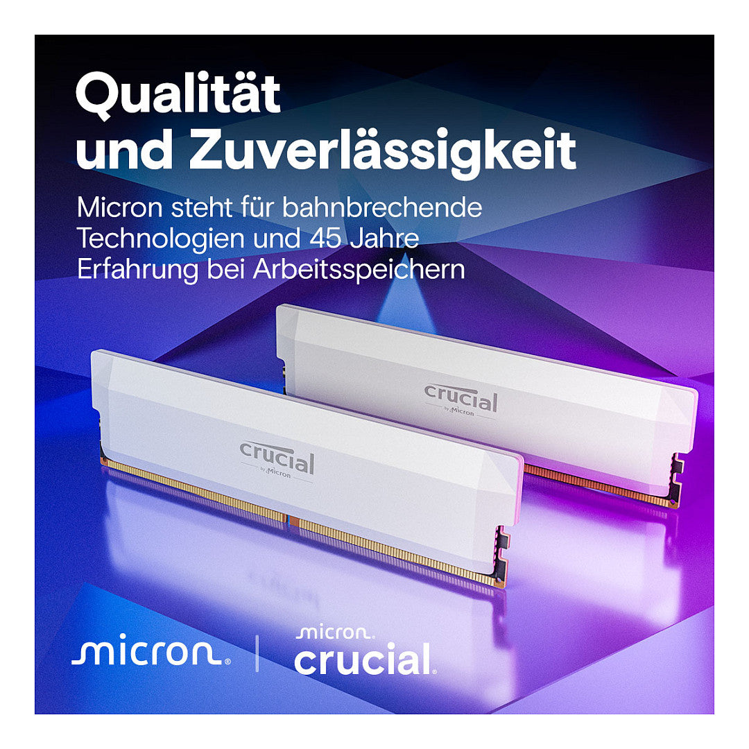 Crucial Pro 6000 Kit 64GB 2x32GB UDIMM CL40 W Overclocking