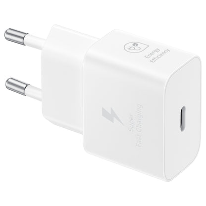 Samsung Galaxy Power Adapter USB Type C 25W 1m White