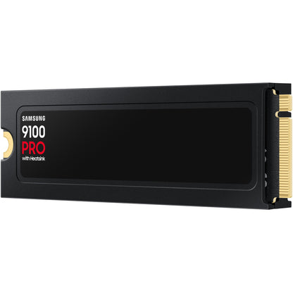 M.2. SAMSUNG 9100 PRO Heatsink NVMe 4TB PCIe 5.0 14.800 MB/s Lesen 13.400 MB/s Schreiben Interne SSD fr PC-Gaming